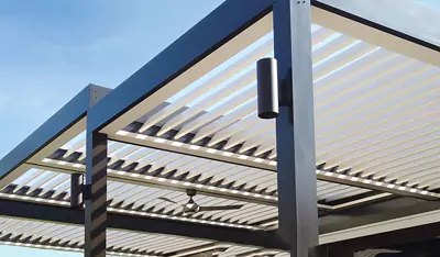louvered pergola roofing