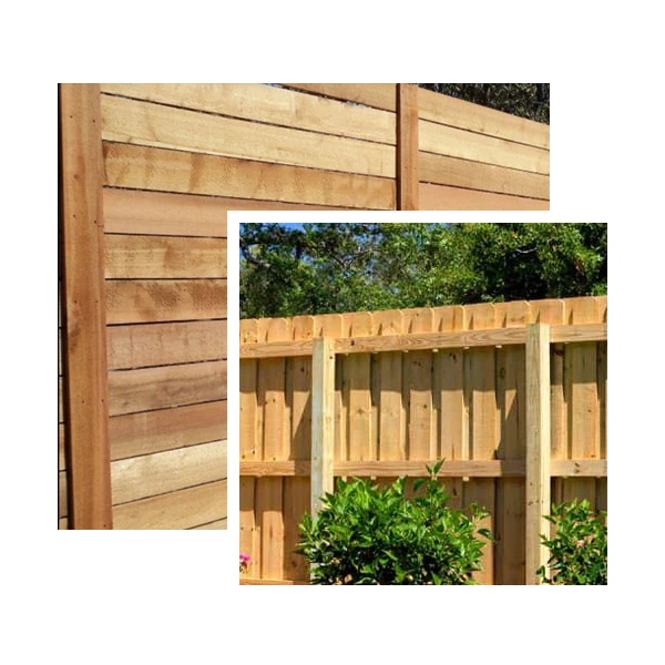 wood fence for home